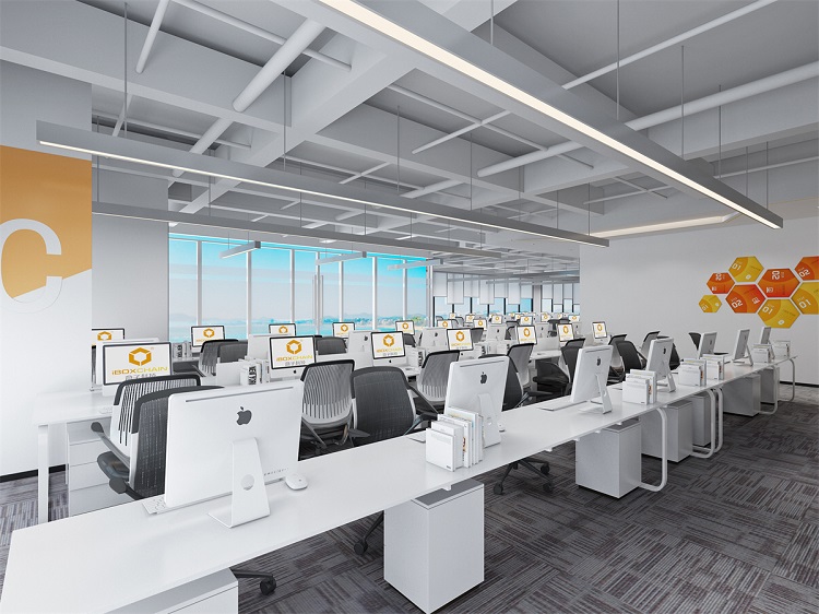 极简主义办公室装修设计，加洲建设构筑高效质感型
